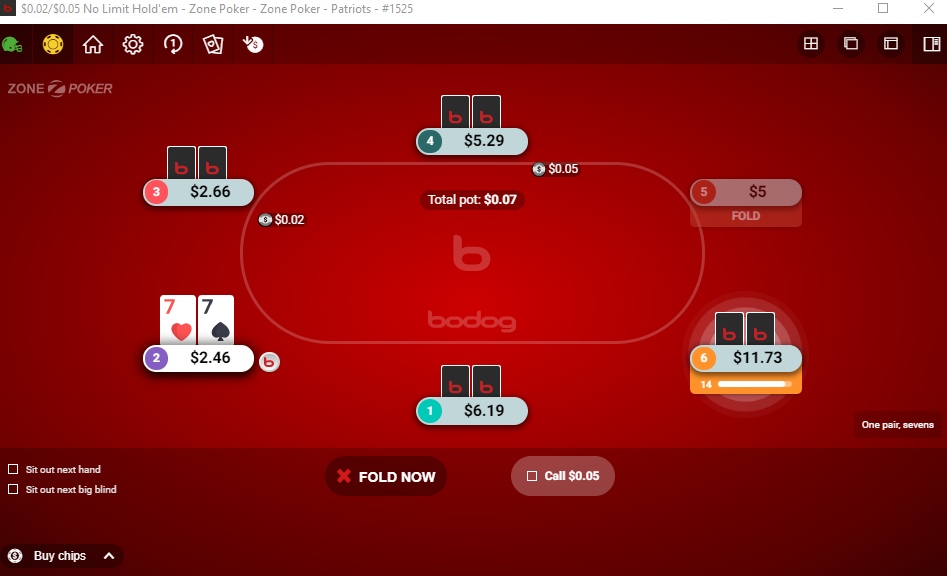 Скриншот Bodog Poker