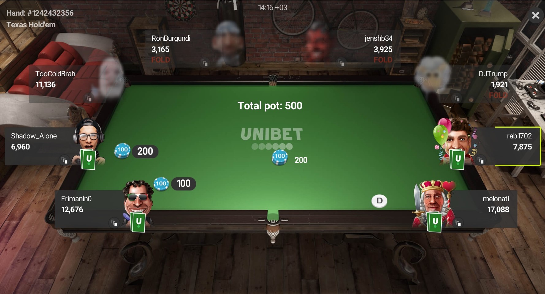Скриншот Unibet Poker