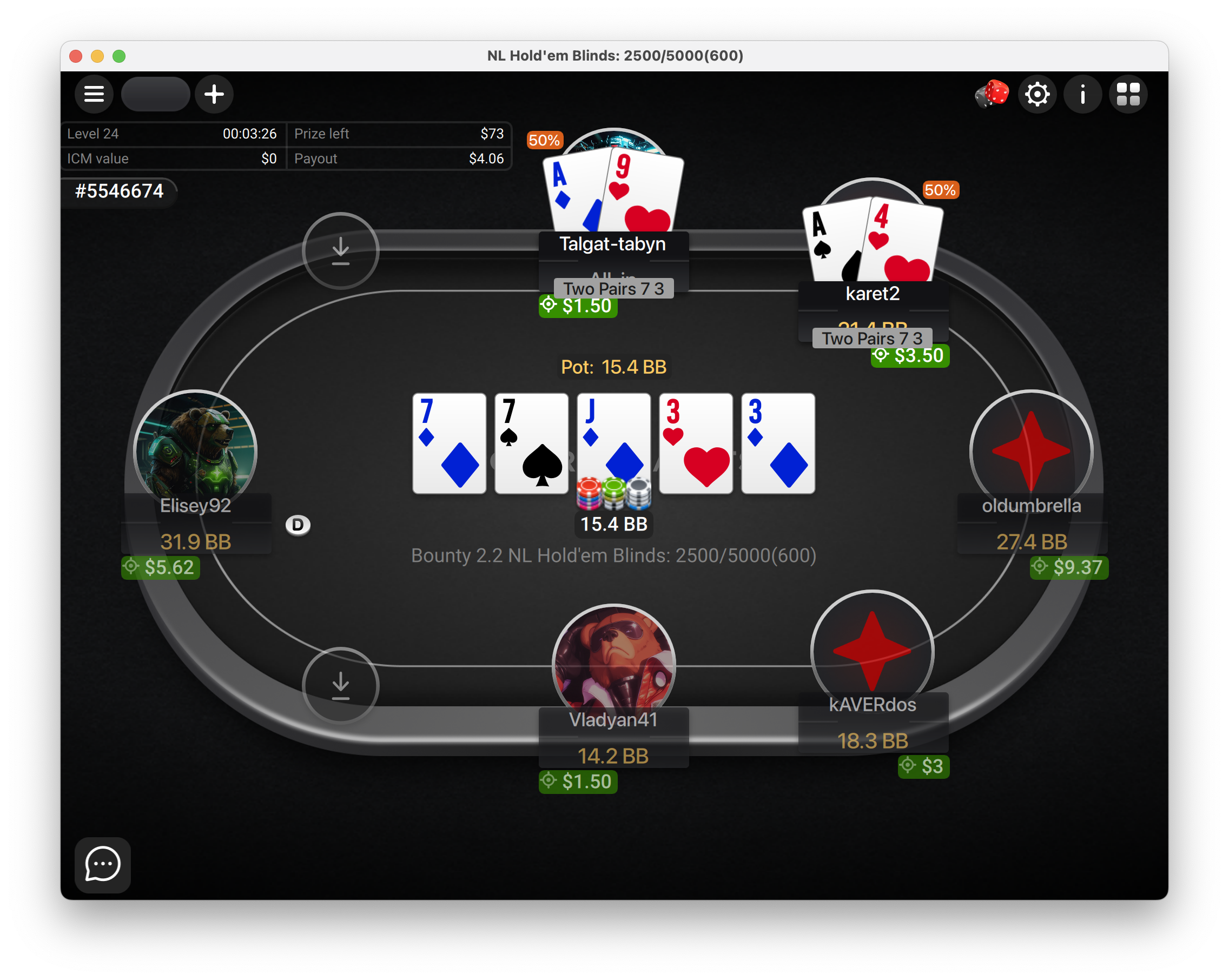 Скриншот PokerPlanets