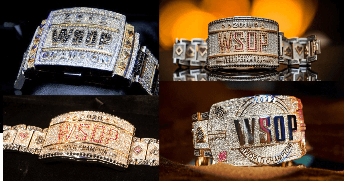Браслеты WSOP c 2014 по 2022 год