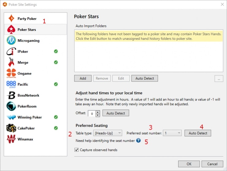 Holdem Manager 3: поддерживаемые сайты