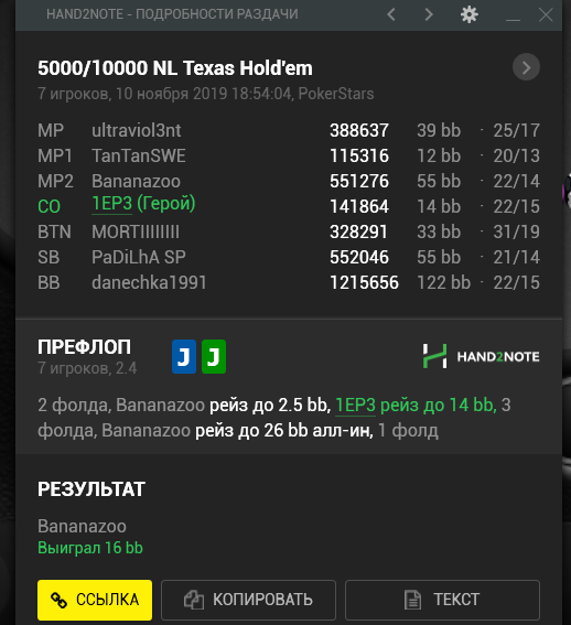 Как выглядела раздача