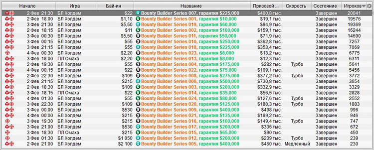 Лобби PokerStars