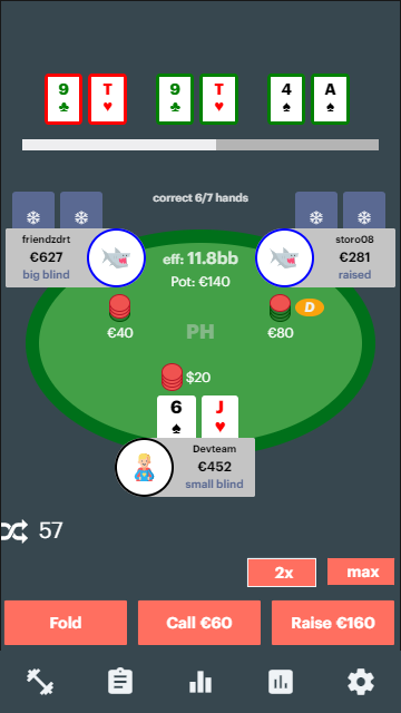 Мобильная версия PreflopHero