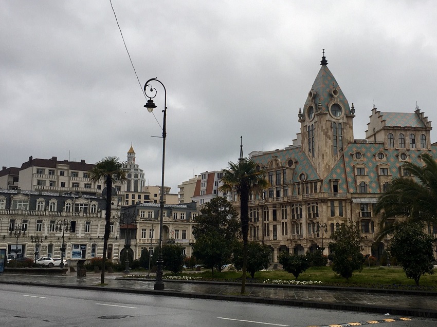 Центр Батуми на второй день карантина