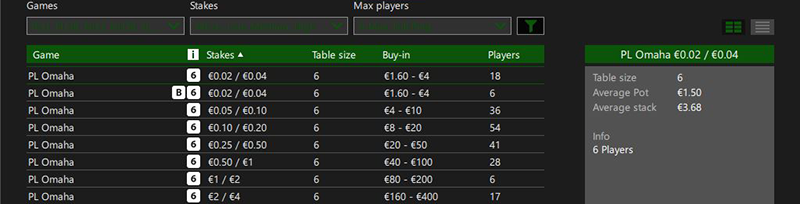 Лобби кэш Омаха RedStar во вторник в 22:30 МСК