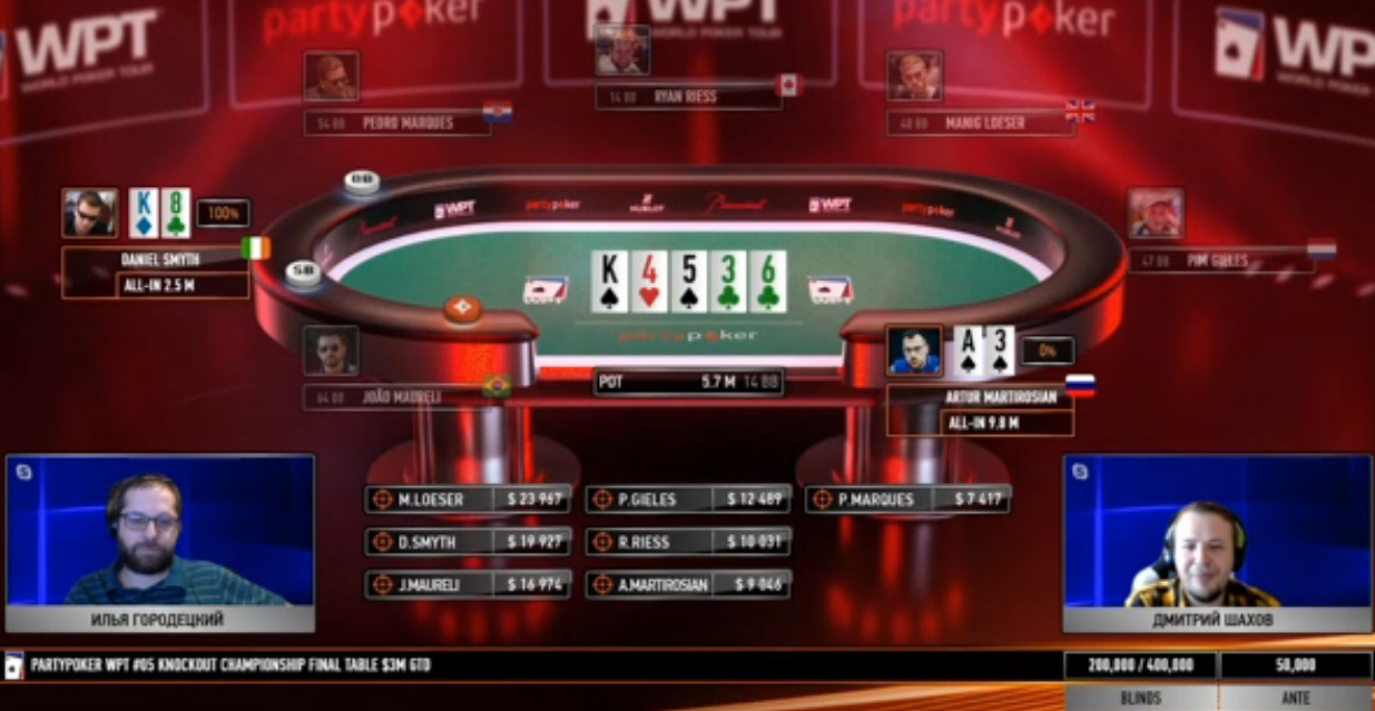 Удвоение Дэна Смита в турнире за $3200