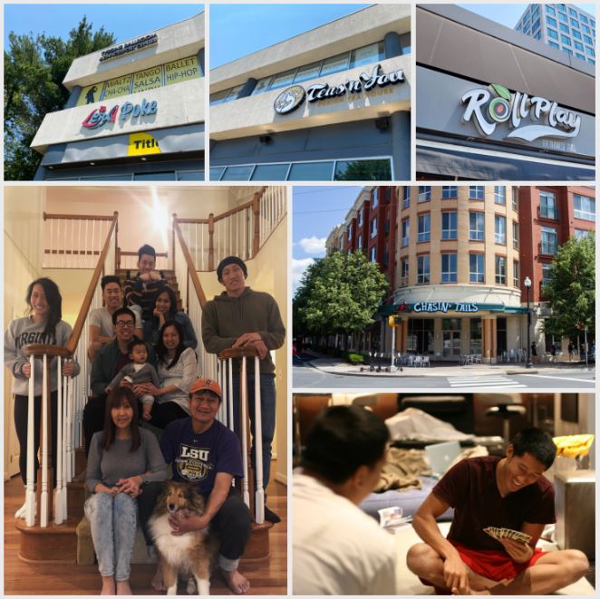 Нижнее правое фото: Хак играет в карты. Нижнее левое фото: резиденция в Fairfax, купленная на выигрыши в покере. Фото любезно предоставлено Зи и Хаком Дангом.