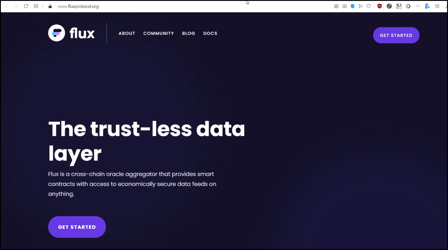 Реальная страница FLUX.