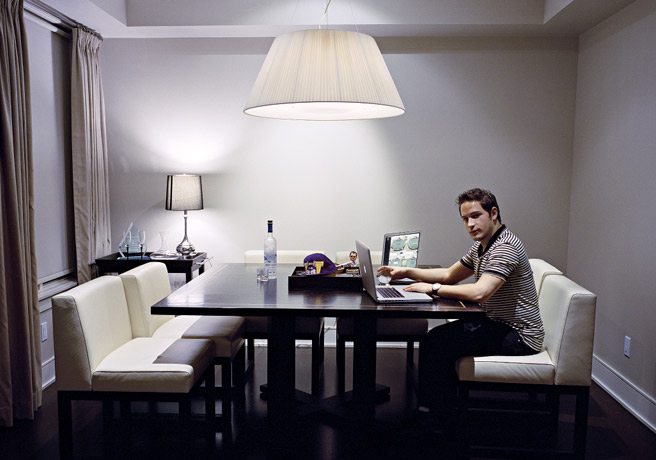 Мэтт Марафиоти во время обычной игровой сессии, 2011 год.