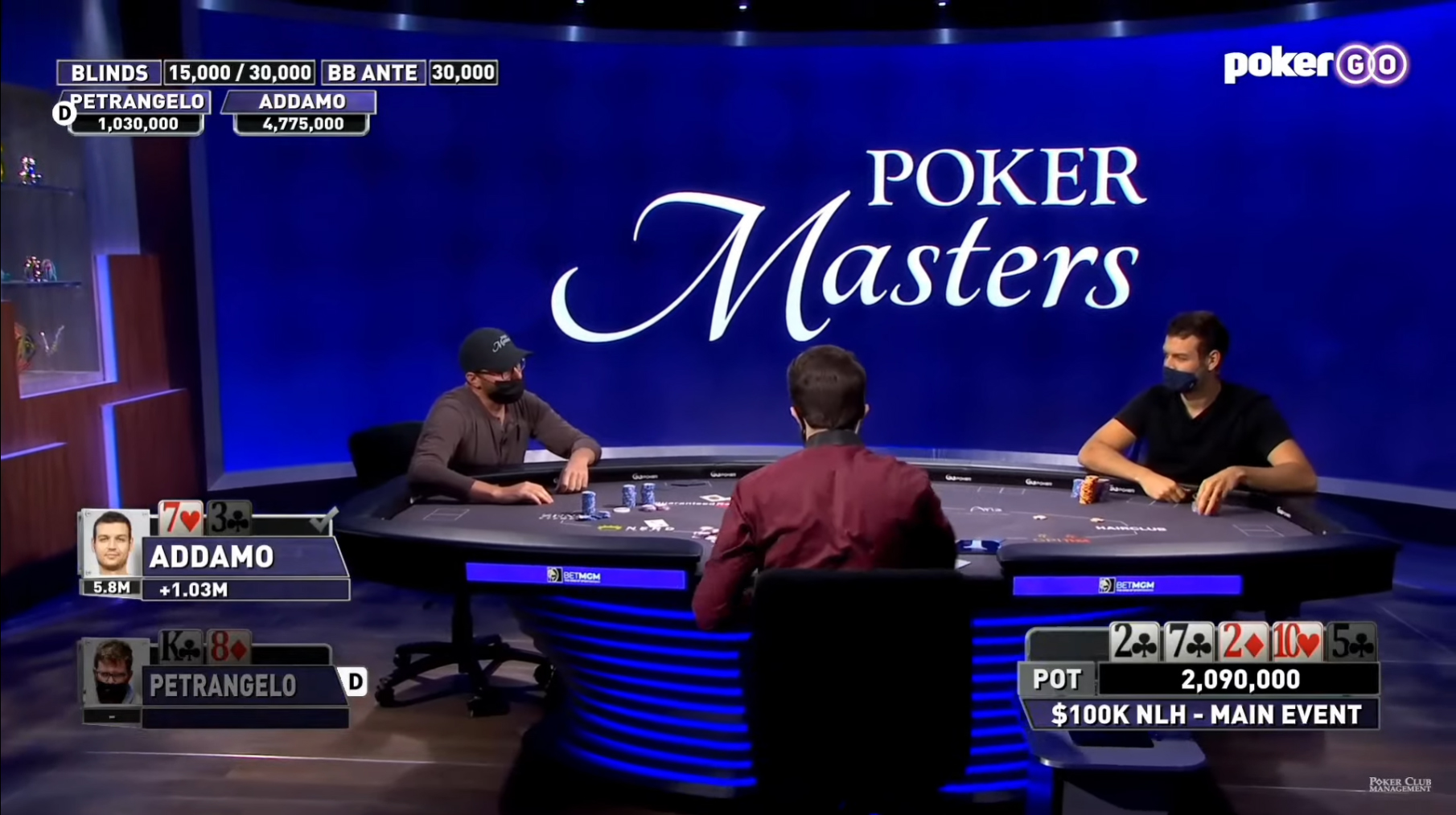 Финальная рука Main Event Poker Masters 2021.