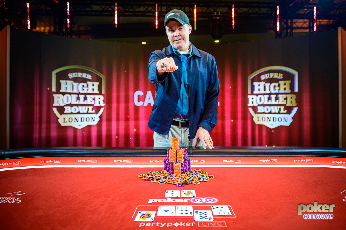 Кэри Катц после победы в Super High Roller Bowl London, 2019.