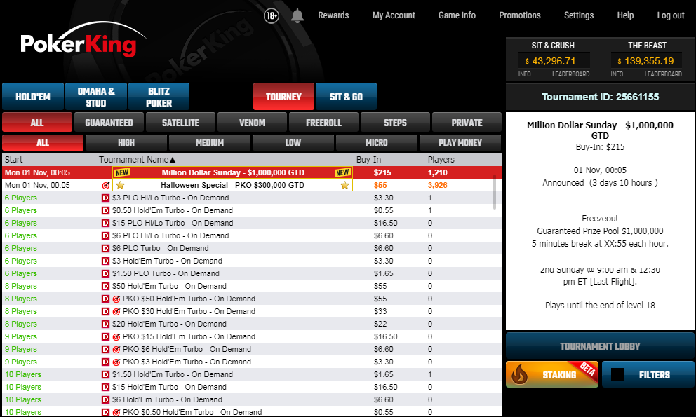 "Дыра" между Blitz и Tourney — это отключенные Jackpot SNG