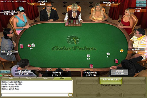 Cake Poker в классическом дизайне.