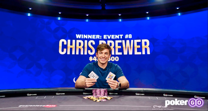 Крис Брюэр после победы в $25K Poker Masters #8, 2021 год
