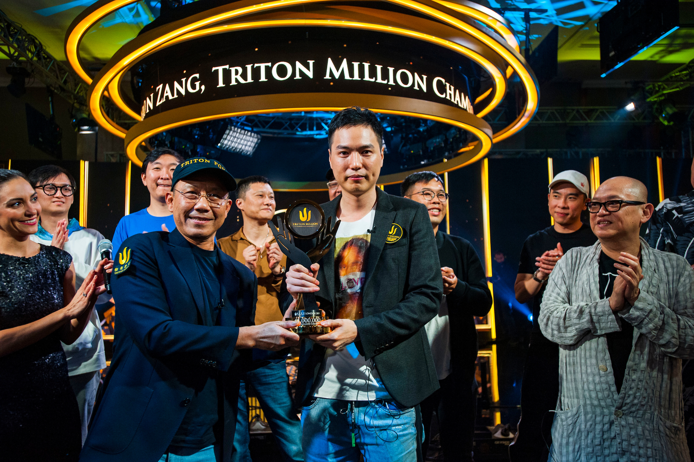 Аарон Занг на благотворительном турнире Triton Million 2019