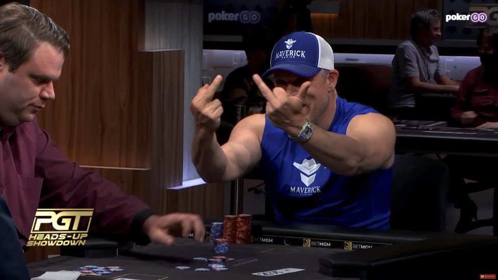 Эрик Перссон на трансляции PokerGO