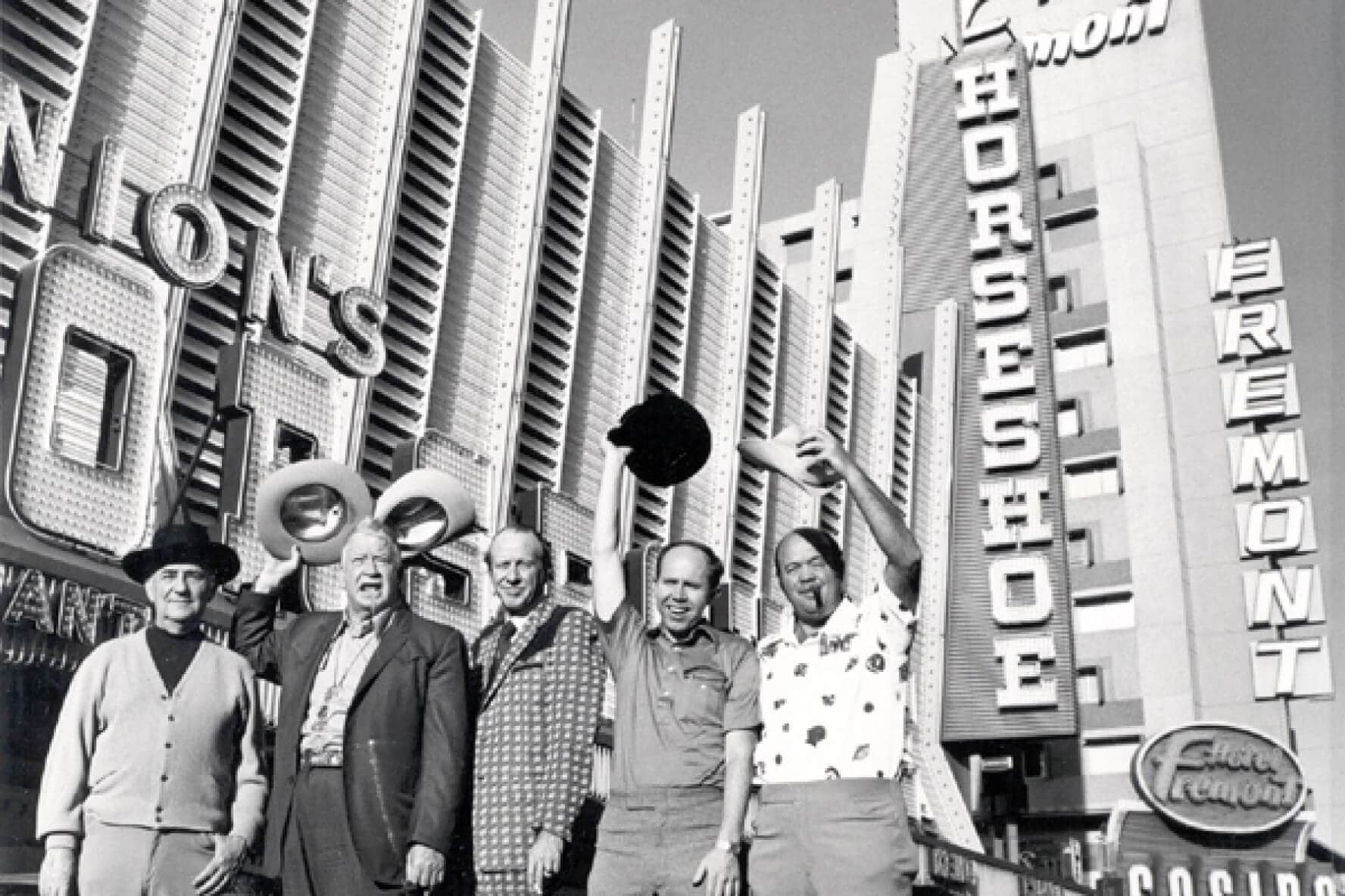 Johnny Moss, Chris Wills, Amarillo Slim Preston, Jack Binion, Walter 'Puggy' Pearson