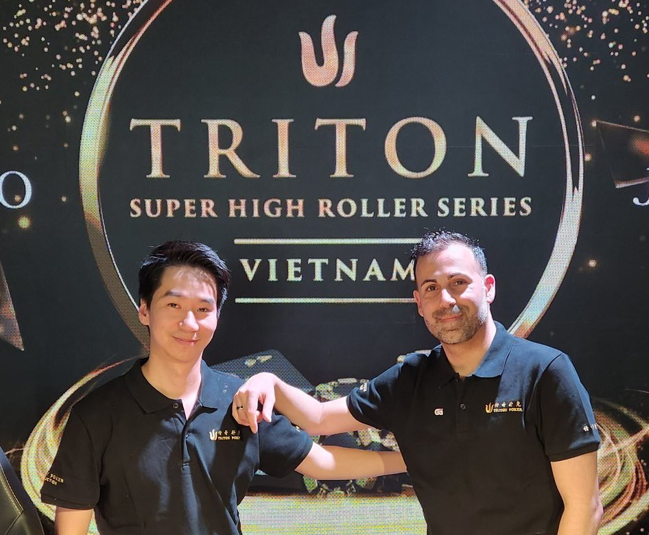 Рэнди Лью и Али Нежад на Triton Poker Vietnam 2023