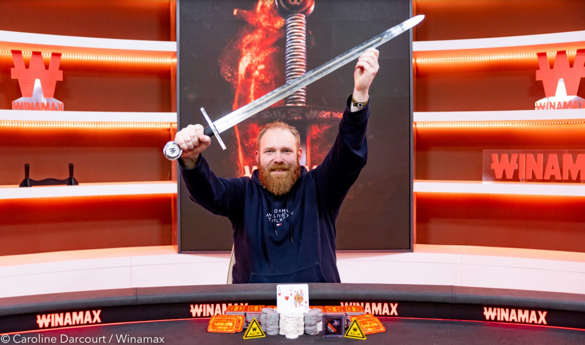 Себастьен Лесойф своим мечом от Winamax 2023