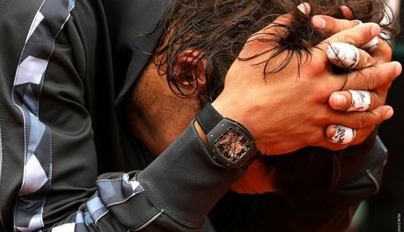 Надаль носит на руке эксклюзивные RM 027 Tourbillon, выпущенные в его честь