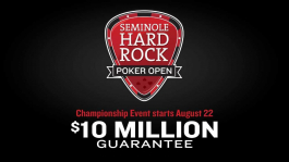 Серия Seminole Hard Rock Poker Open объявила гарантию на Главное Событие в $10,000,000 Серия Seminole Hard Rock Poker Open объявила гарантию на Главное Событие в $10,000,000