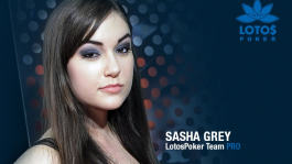 Саша Грей стала первым игроком LotosPoker Team PRO!