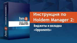 Инструкция по Holdem Manager 2: Виджеты программы и вкладка «Opponents»