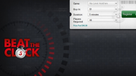 PokerStars тестирует новый формат турниров «Beat the Clock» PokerStars тестирует новый формат турниров «Beat the Clock»