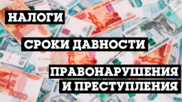 Какой срок давности за неуплату налогов в России?