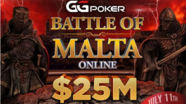 Battle Of Malta с гарантией $25M пройдёт на GGПОКЕРОК с 11 по 25 июля